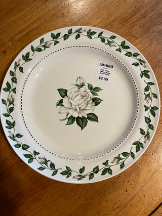 Hall China Cameo Rose Bread Plate RSV