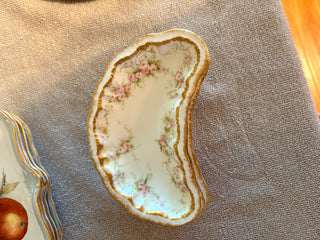 Pink Rose Gold Rimmed small plate