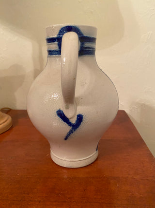 CC- Salt Glazed Pitcher Cobalt Blue - Germany