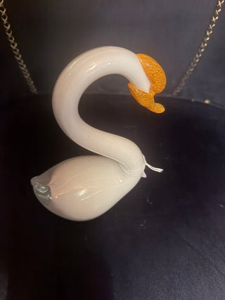 Rare Lenox Art Glass Swan Figurine 7" VV