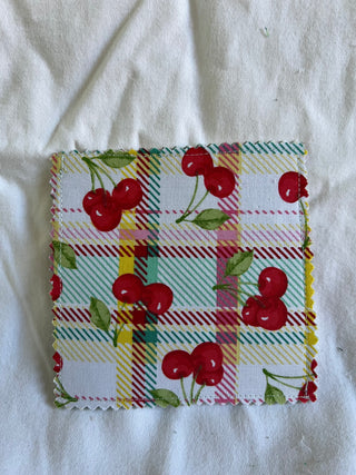 cherry homemade corner bookmark