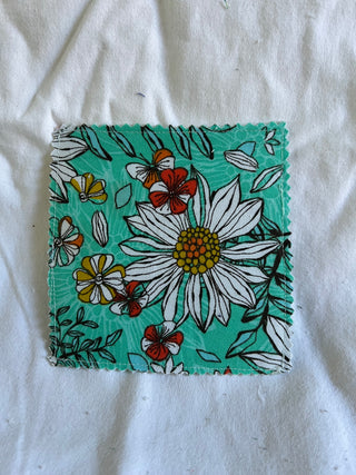 green flower corner bookmark handmade