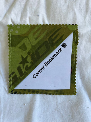 GI Joe handmade corner bookmark