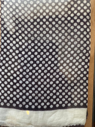 VTG Polka Dot Border Handkerchief - 12”
