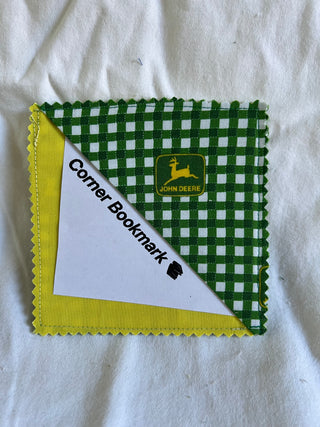 John Deer corner bookmark