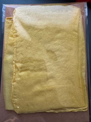 VTG Solid Pastel Yellow Handkerchief - 16"