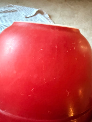 Vintage Pyrex Primary Red #402