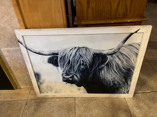 Highland Cow Custom Designed Wall Art. RSV
