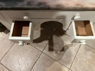 Farmhouse Rustic Horse Custom Designed Antique Table RSV