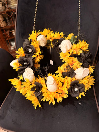 Halloween Skull & Eye Ball Wreath