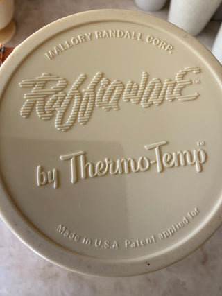Collection of vintage Raffiaware Thermo-Temp
