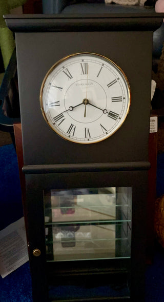 Vintage Ethan Allen clock w/Display Cabinet