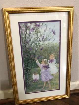 Lilac Bouquets Framed Art RV