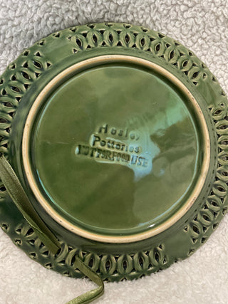 Vintage Hosley Potteries Grapevine Wall Plaque