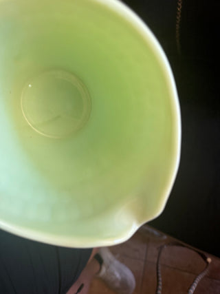 Vintage Jeannette Jadeite approx. 33 ounces / 4 cups Pitcher with Sunflower Base VV