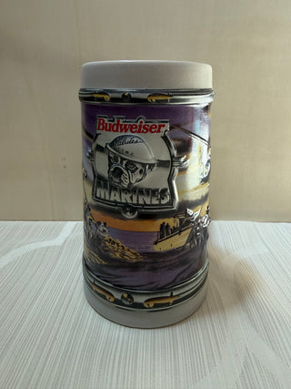Vintage Budweiser Marines Beer Stein