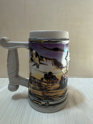 Vintage Budweiser Marines Beer Stein