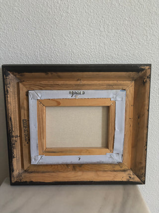 Vtg framed sea scape oil painting by: L. Marcus