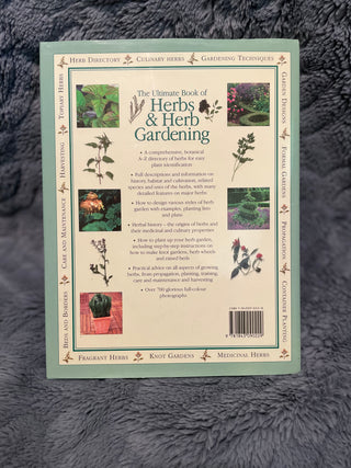 The Ultimate Book of Herbs & Herb Gardening by Jessica Houdret | Hardcover Gardening Reference