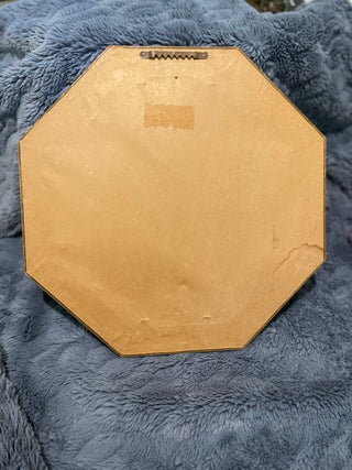 Vintage Octagonal Gold Beveled Wall Mirror | Hollywood Regency Style