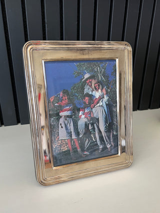 Vintage silver plate photo frame album