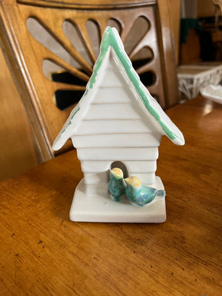 Vintage Birdhouse Wall Vase Planter