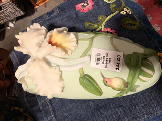 Orchid Sculpted Wall Vase