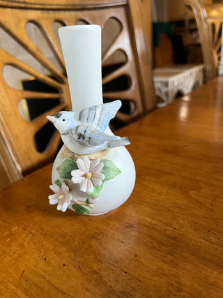 Ceramic Blue Bird Vase. Booth 16 RSV