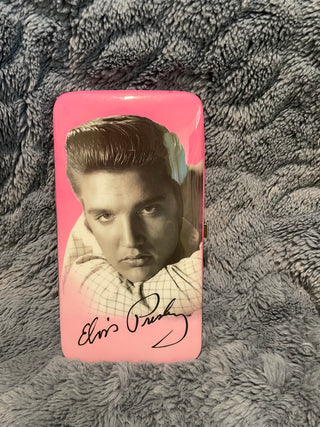 Elvis Presley Pink Hard Shell Clutch Wallet Organizer