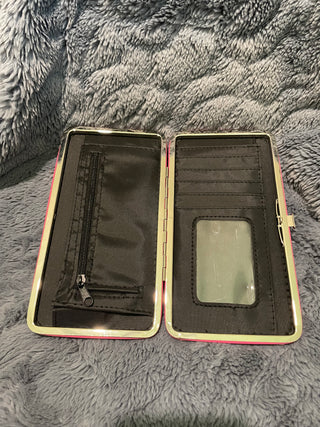 Elvis Presley Pink Hard Shell Clutch Wallet Organizer