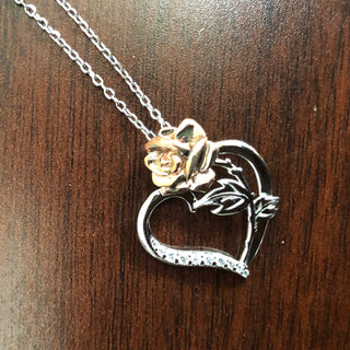 Rose Heart Necklace