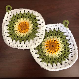 Sunflower Pair Crochet Handmade R