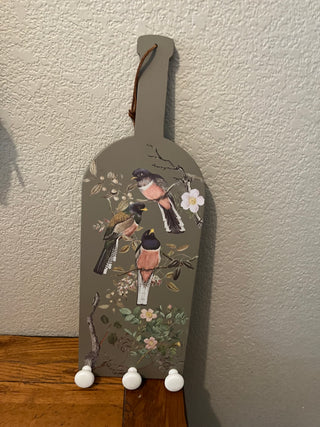 Cutting Board with Bird Transfers