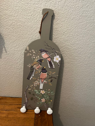 Cutting Board with Bird Transfers