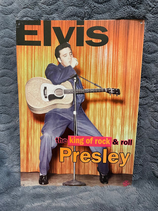 1998 Elvis Presley Embossed Metal Sign – The King of Rock & Roll – Licensed EPE