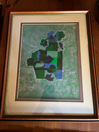Abstract Floral in Green — Barbara Freeman