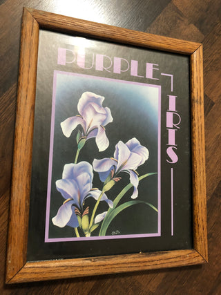 Purple Iris Framed Print M