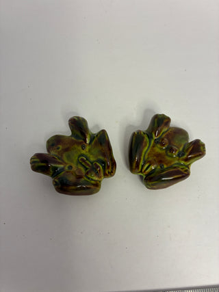 Erotic Frog Figurines — Matched Pair