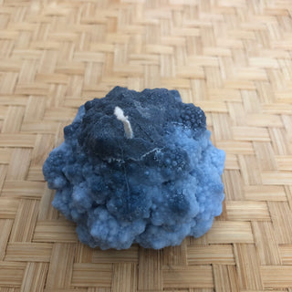 Handmade Blue Ombré Romanesco Candle M