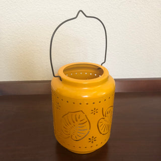 Yellow Monstera Lantern M