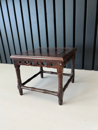 Vintage carved wood plant stand