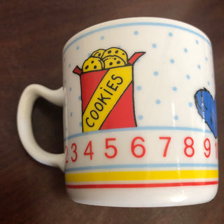 Vtg Cookie Monster Sesame Street Mug M
