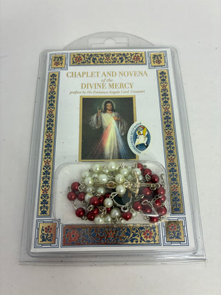 Divine Mercy Chaplet & Novena Set — Made in Italy, New in Package
