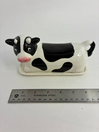 Ceramic Cow Butter Dish