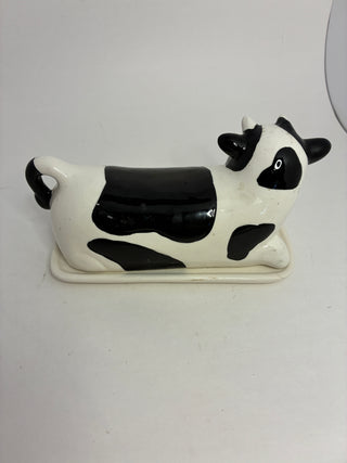 Ceramic Cow Butter Dish