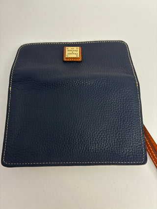 Dooney & Bourke Navy Leather Wristlet Wallet