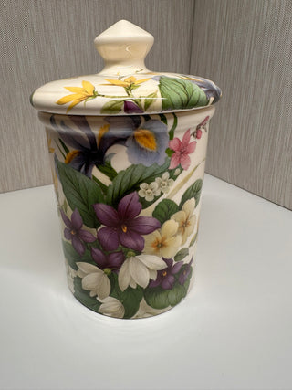 Vintage Wayman Ceramics "Bloomers" Biscuit Jar – Made in Bristol, England