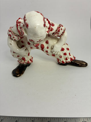 Vintage Ceramic Clown Sculpture