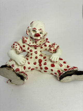 Vintage Ceramic Clown Sculpture
