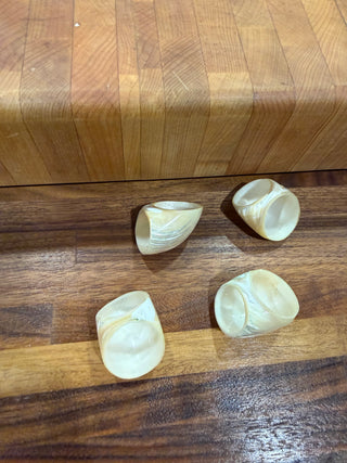 Vintage Mother of Pearl Napkin Rings (Abalone)
